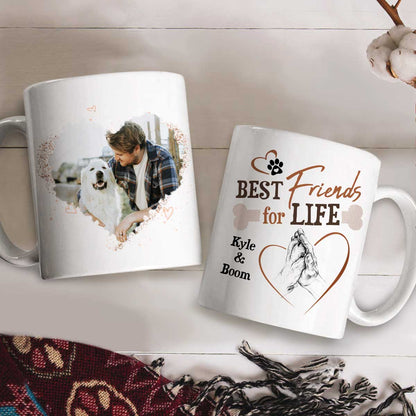 Double Sided Personalized Memorial Dog Mug Best Friend For Life