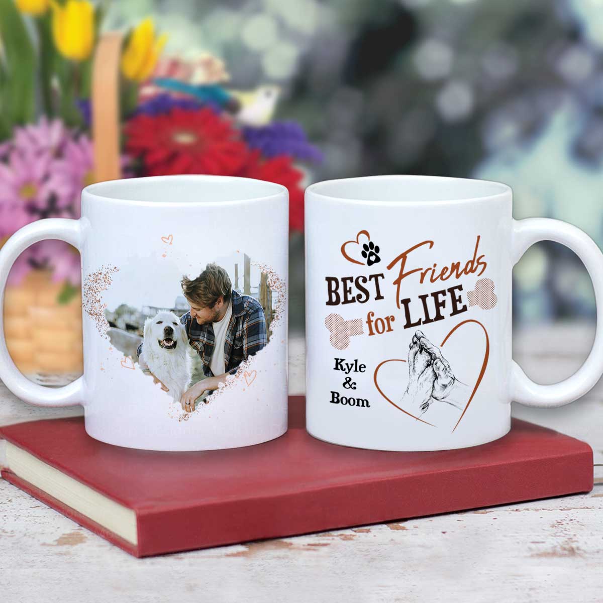 Double Sided Personalized Memorial Dog Mug Best Friend For Life