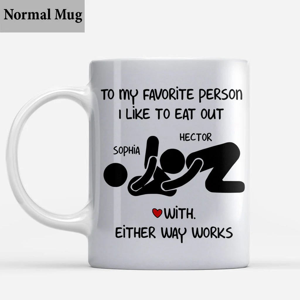 Funny Dirty Anniversary Gift For Her/ Him - Personalized Couple Mug