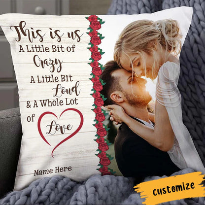 Personalized Couple Photo Pillow