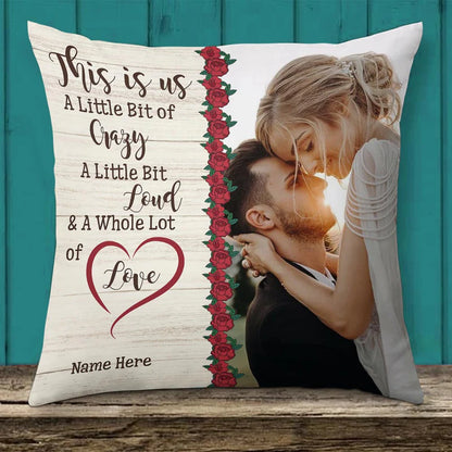 Personalized Couple Photo Pillow