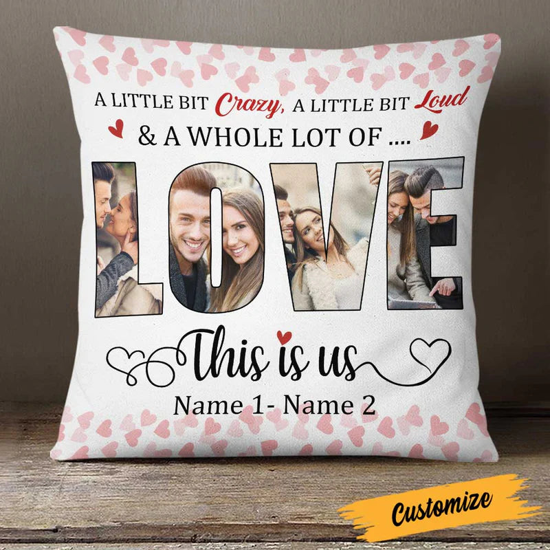 Personalized Couple Photo Pillow