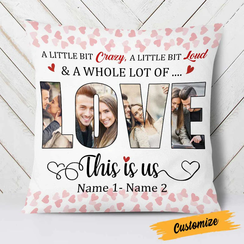 Personalized Couple Photo Pillow