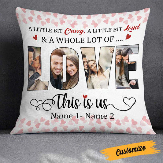 Personalized Couple Photo Pillow