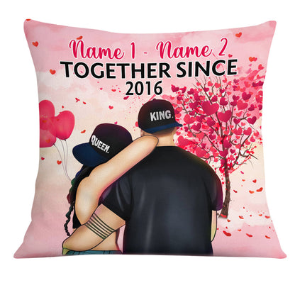 Personalized Valentine Couple Pillow