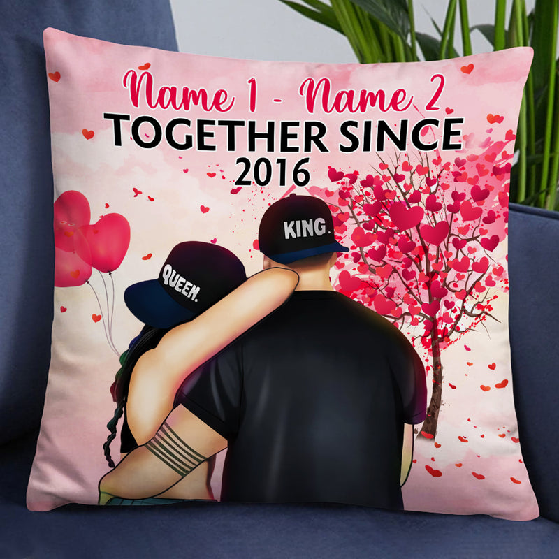 Personalized Valentine Couple Pillow