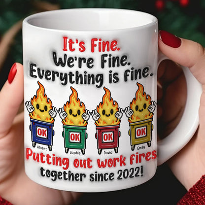 Personalized Gifts For Friends Dumpsters 3D Inflated Coffee Mug