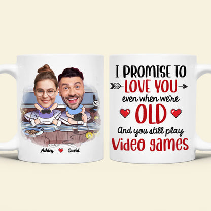 Personalized Gift For Couple Mug I Promise To Love You