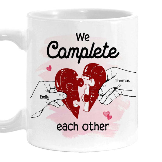 Personalized Couple Gift We Complete Each Other Mug