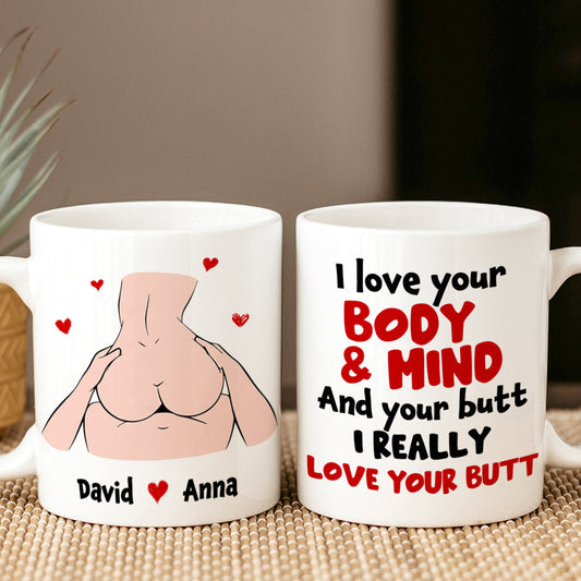 Personalized Gifts For Couple Coffee Mug I Love Your Body And Mind