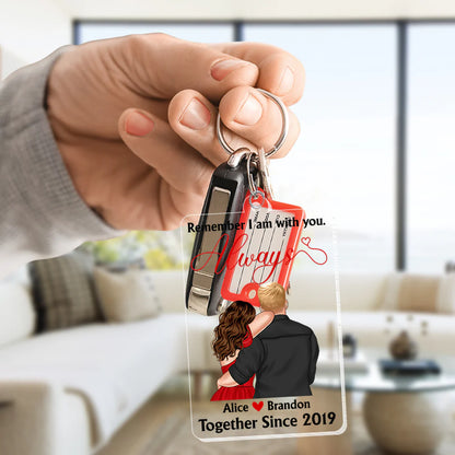 Romantic Couple, Love You Forever And Ever, Remember I Am With You, Personalized Keychain, Couple Gifts, Gifts For Couple, Gifts For Him, Gifts For Her