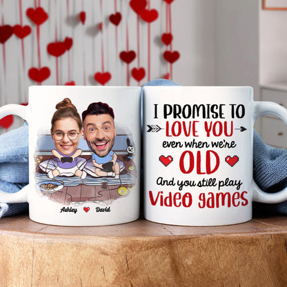 Personalized Gift For Couple Mug I Promise To Love You