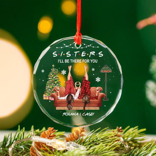 Personalized Sisters Ornament, Best Friend Christmas Ornament, Custom Best Friend Gift, Besties Christmas Gift, Bestie Ornament, Sister Gift