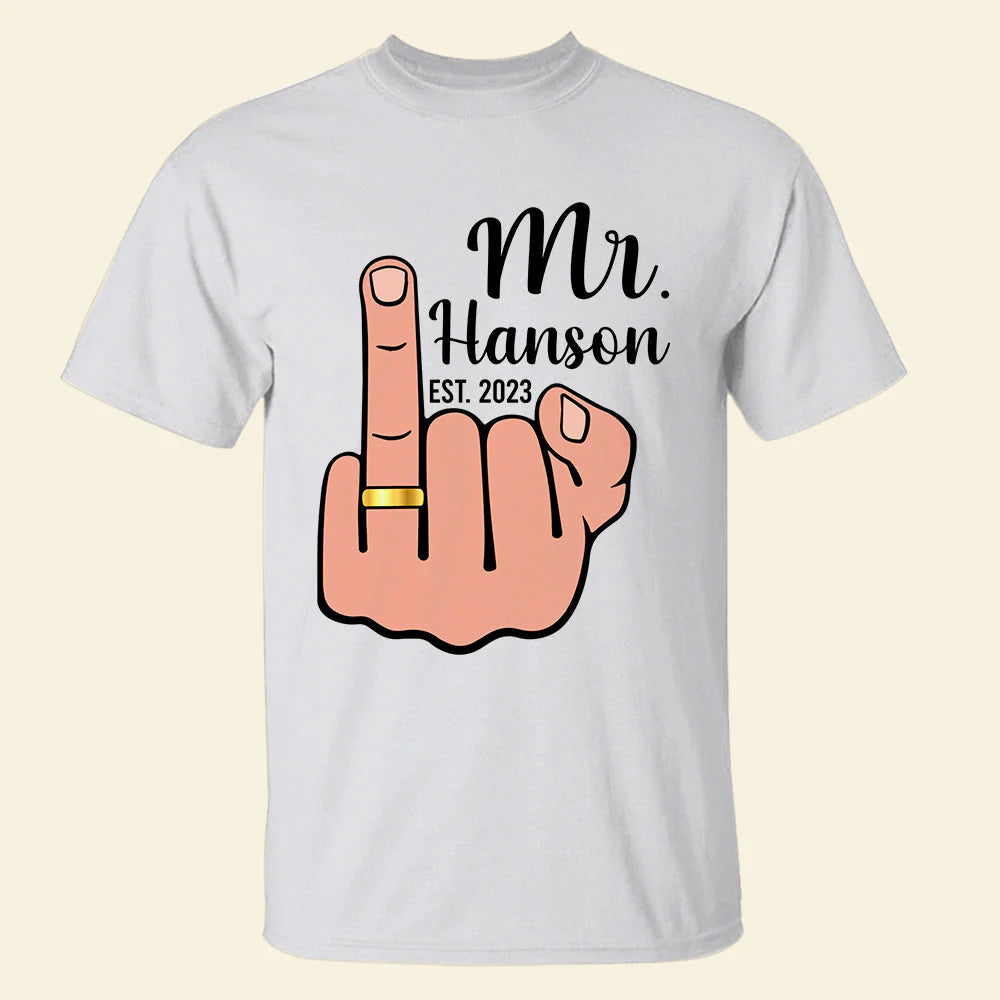 Newly Married Couple, Matching Personalized Shirts, Funny Gift For Husband, Wife