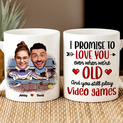 Personalized Gift For Couple Mug I Promise To Love You