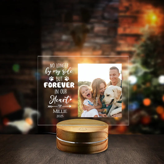 Pet Memorial Gift - Forever Loved Memorial Pet Night Light, Custom Pet Remembrance Gift, Pet Loss Gift, Pet Sympathy Gift, Pet Bereavement Gift