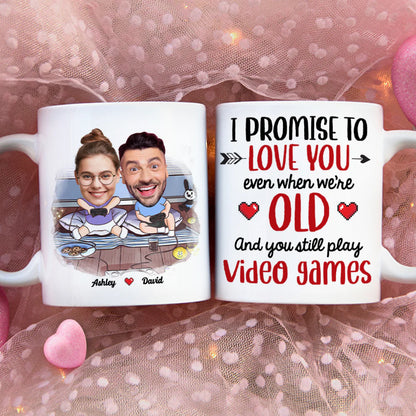 Personalized Gift For Couple Mug I Promise To Love You