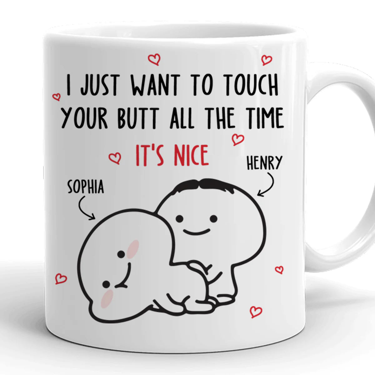 Funny And Cute Meme Mug - Customized Personalized Mug - Gift For Couples, Lovers