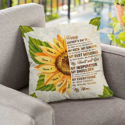 Happy Mother's Day To My Whole World - Gift For Mother's Day, Personalized Pillow