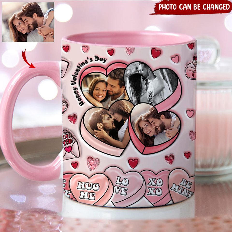 Couple Valentines Photo Upload Mug - 3D Mug Couple Valentine's Day Gift