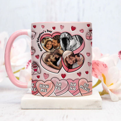 Couple Valentines Photo Upload Mug - 3D Mug Couple Valentine's Day Gift