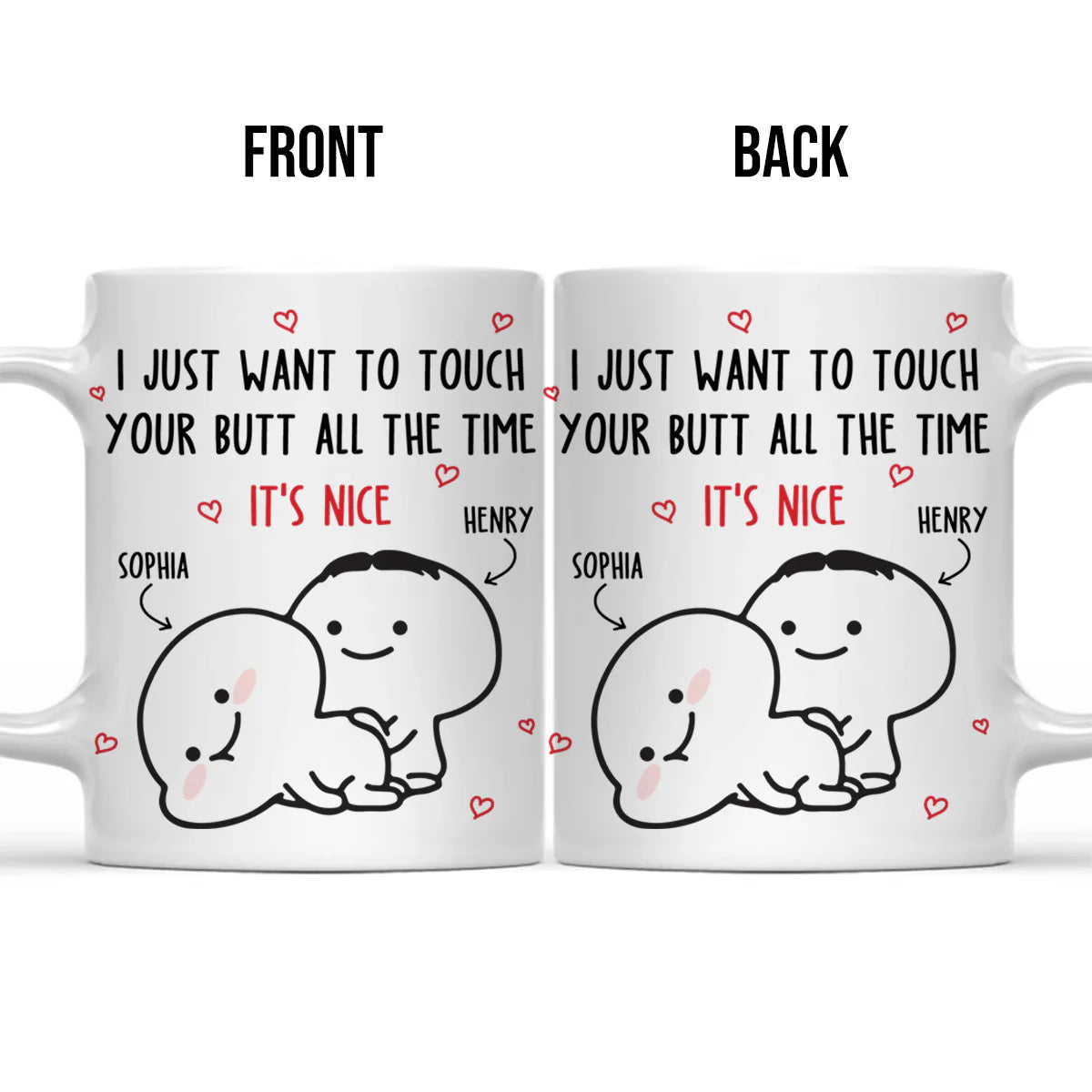 Funny And Cute Meme Mug - Customized Personalized Mug - Gift For Couples, Lovers