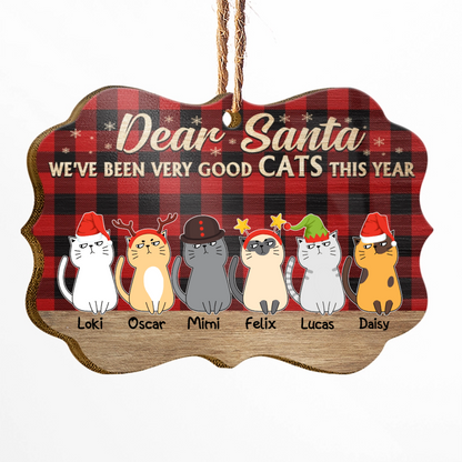 Cat Christmas Personalized Gift Cat Christmas Aluminium/Wooden Ornament, Holiday Gifts for Cat