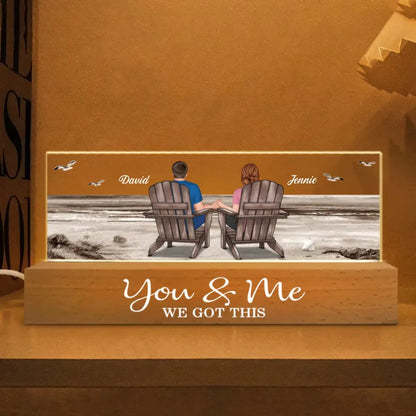 Couple - You & Me We Got This - Personalized Led Night Light