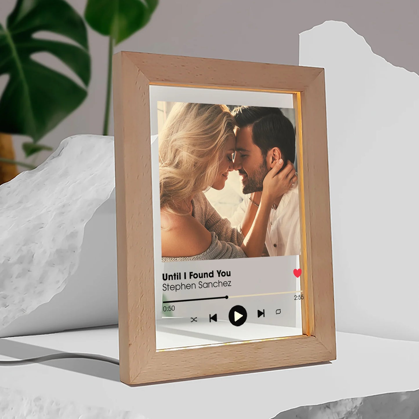 Custom Your Favorite Song Title - Personalized Photo Frame Lamp