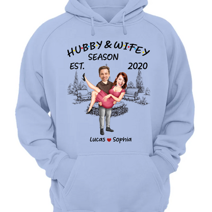 Hubby & Wifey - Personalized Photo Matching Shirt