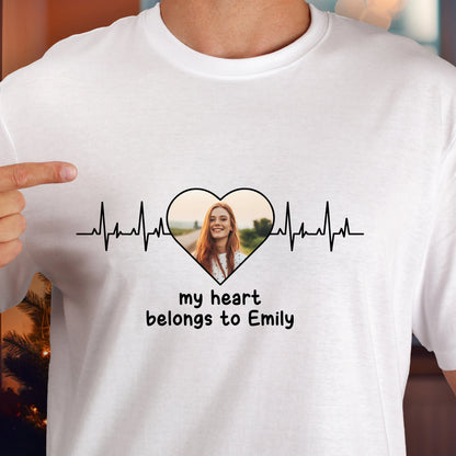 My Heart Belong To - Personalized Photo Shirt