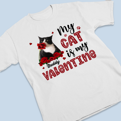 Custom Photo My Pets Are My Valentine - Dog & Cat Personalized Custom Unisex T-shirt, Hoodie, Sweatshirt - Valentine Gift For Pet Owners, Pet Lovers