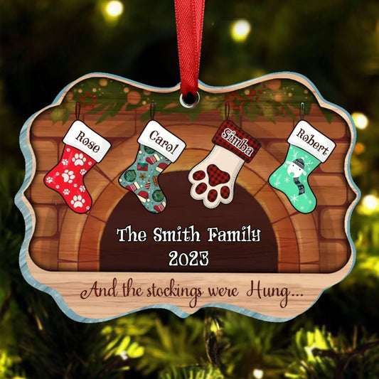 Christmas Gift - Christmas Stockings Hanging - Personalized Christmas Ornament - Christmas Family Gift