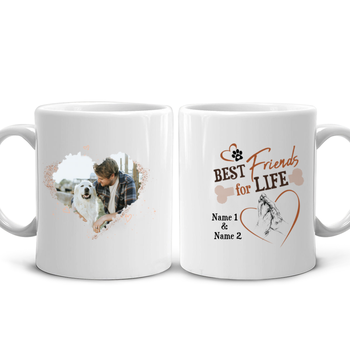 Double Sided Personalized Memorial Dog Mug Best Friend For Life