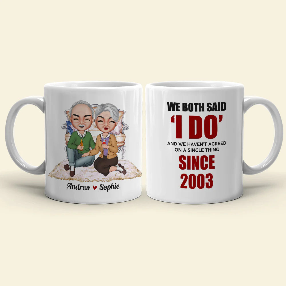 Universary Couple Drinking, Personalized Couple Coffee Mug