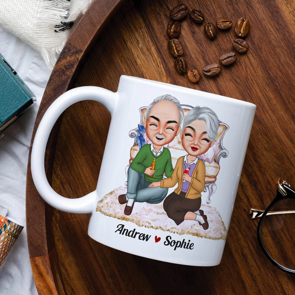 Universary Couple Drinking, Personalized Couple Coffee Mug