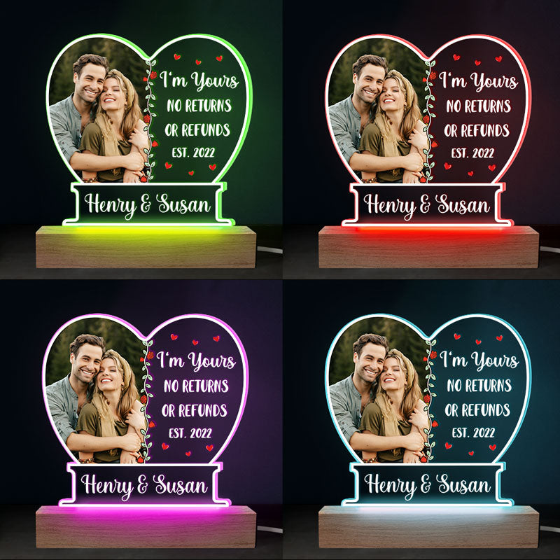 Custom Photo You And Me We Got This - Couple Personalized Custom Shaped 3D LED Light - Gift For Husband Wife, Anniversary