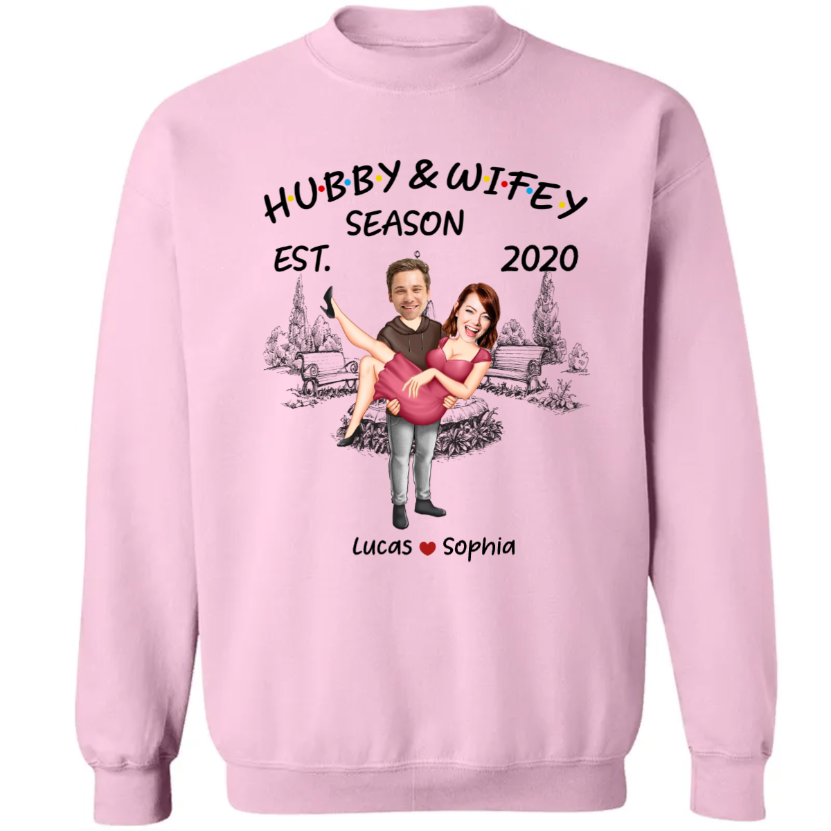 Hubby & Wifey - Personalized Photo Matching Shirt