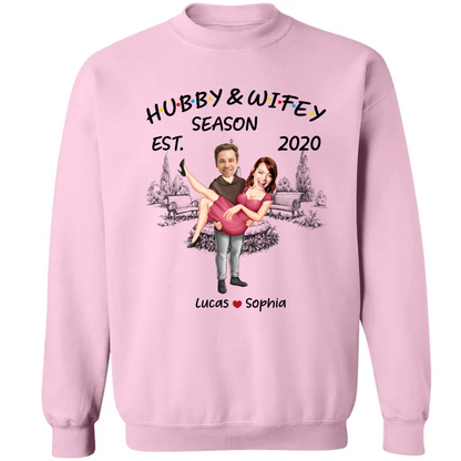 Hubby & Wifey - Personalized Photo Matching Shirt